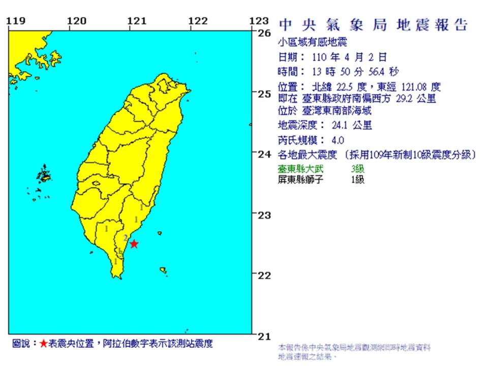 （取自氣象局網站）