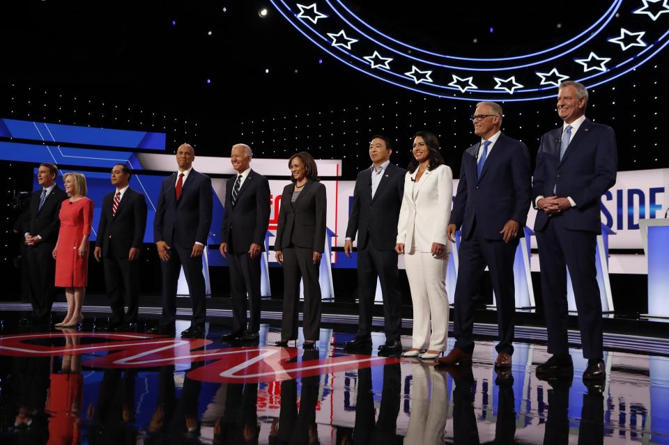 As the field of Democratic presidential candidates begins to narrow, there could be dramatic shifts in how voters view the remaining candidates. The field has already begun to shrink from July's two-night CNN-sponsored debate in Detroit. (Photo: Carlos Osorio/ASSOCIATED PRESS)