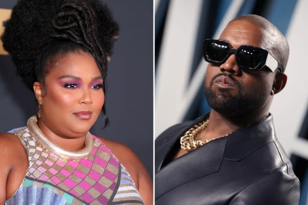 lizzo-kanye - Credit: Leon Bennett/Getty Images; Rich Fury/Getty Images