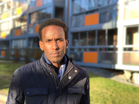 A local socialdemocratic politian Mohamed Nuur poses for a picture in the western Stockholm suburb of Rinkeby, Sweden, April 10, 2017. REUTERS/Johan Ahlander