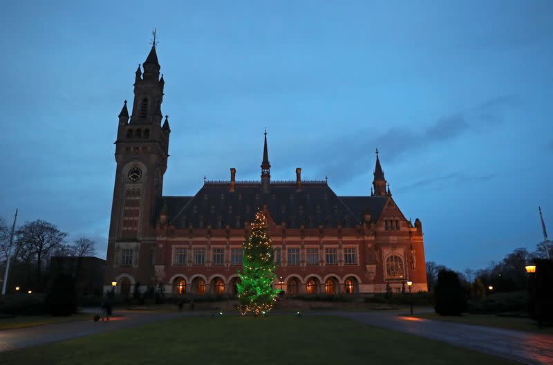 General view of the International Court of Justice (ICJ) in The Hague