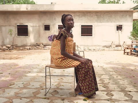 Ami, 18, from Fatick, Senegal, gave birth to her third child ten months ago - Credit: Francesco Brembati