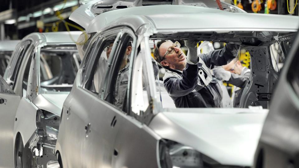 Produktion des Opel Zafira im mittlerweile geschlossenen Bochumer Opel-Werk.