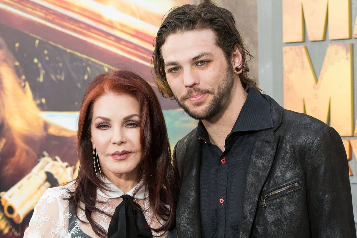 Navarone Garibaldi, the son of Priscilla Presley, has paid tribute to his half-sister Lisa-Marie Presley  (AFP via Getty Images)