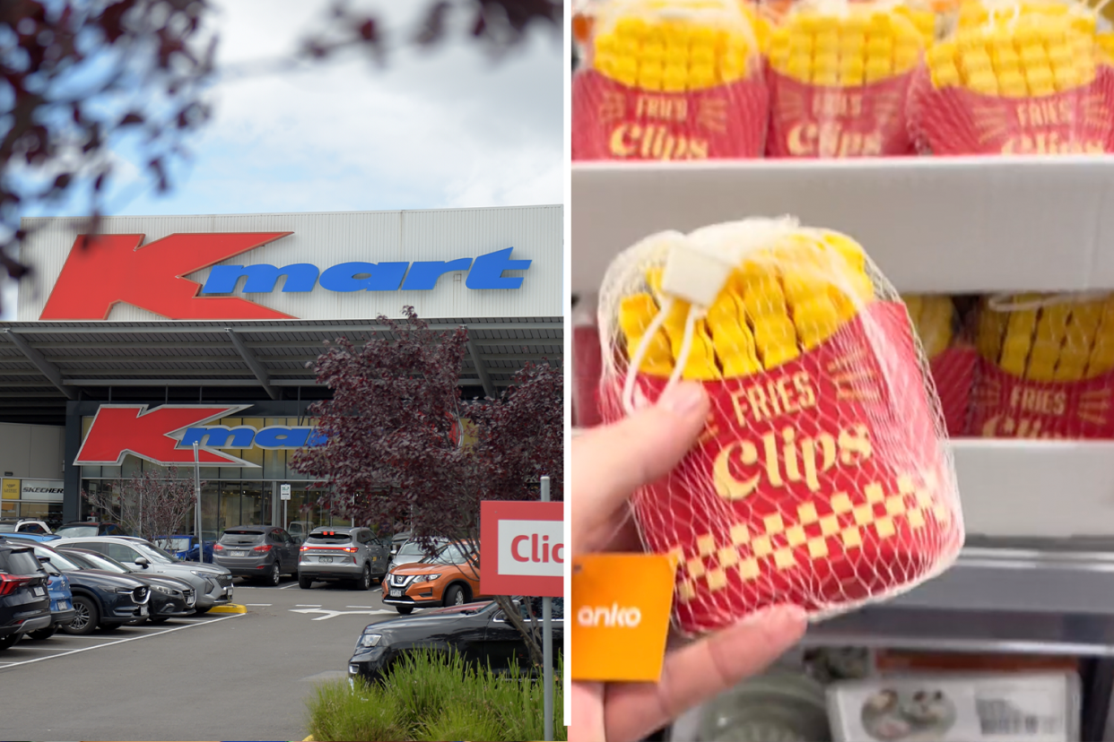 Kmart store / Kmart's 10 pack of French Fry Chip Clips.