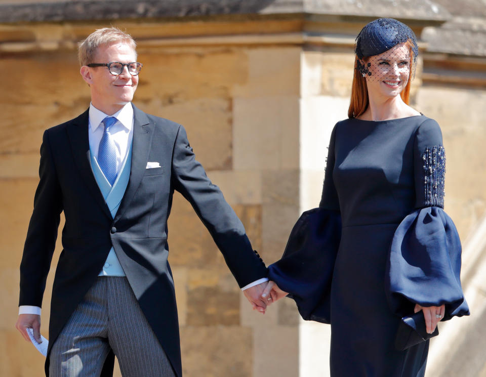 The Suits actress attended the service in Windsor with her husband Aleksanteri Olli-Pekka Seppälä. Source: Getty