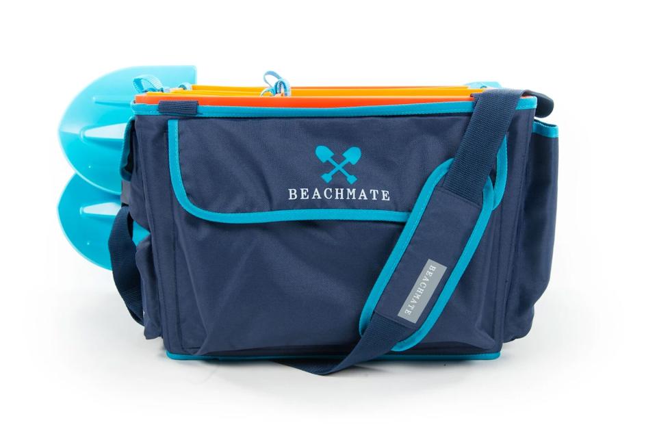 Navy beach bag