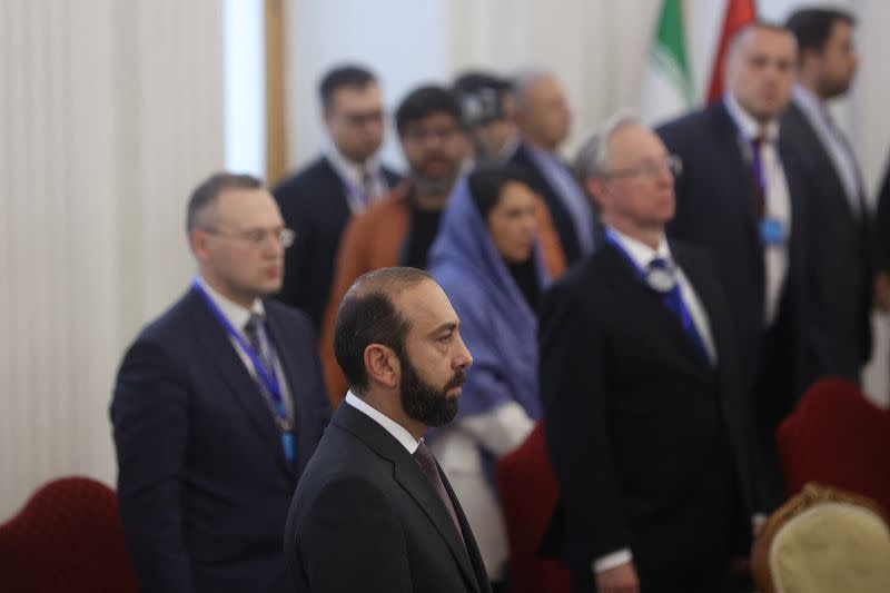 Armenian Foreign Minister Ararat Mirzoyan attends the second 3+3 Regional platform summit in Tehran