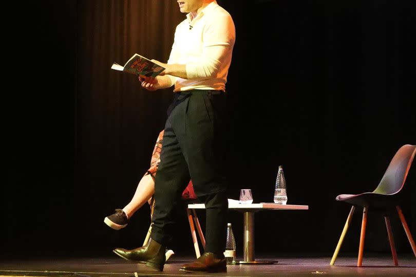 Dermot reading an excerpt from his new book