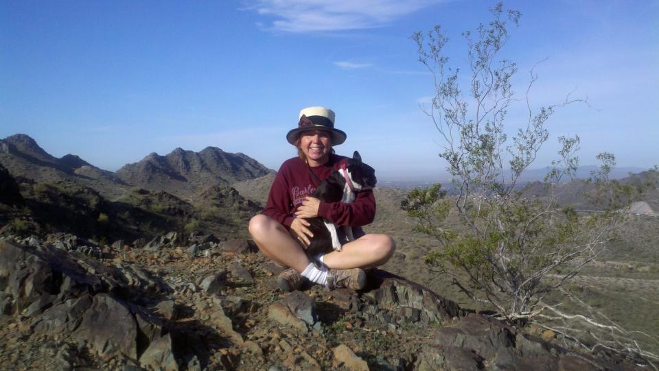 Leslie and her dog Willow hiking. (Photos courtesy of Leslie)