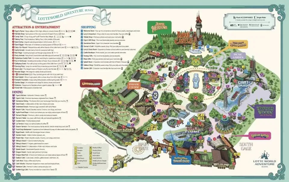 Lotte World Adventure Busan Map