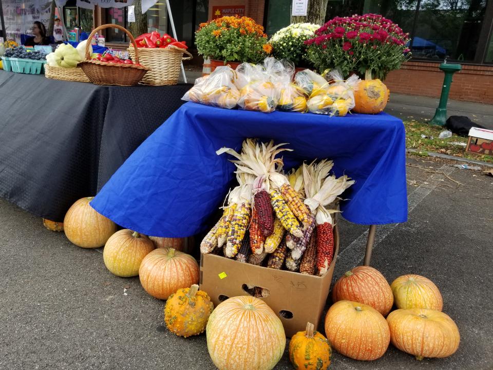 A cornucopia of fall produce adds a touch of autumn to Hornell’s Maple City Fall Festival.