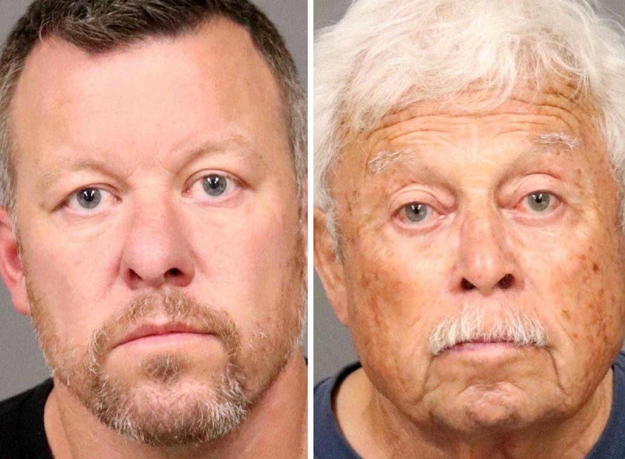 In April 2021, investigators charged Paul Flores, left, with Kristin Smart's murder, and his then-80-year-old father Ruben, as an accessory after the fact. / Credit: San Luis Obispo County Sheriff's Office