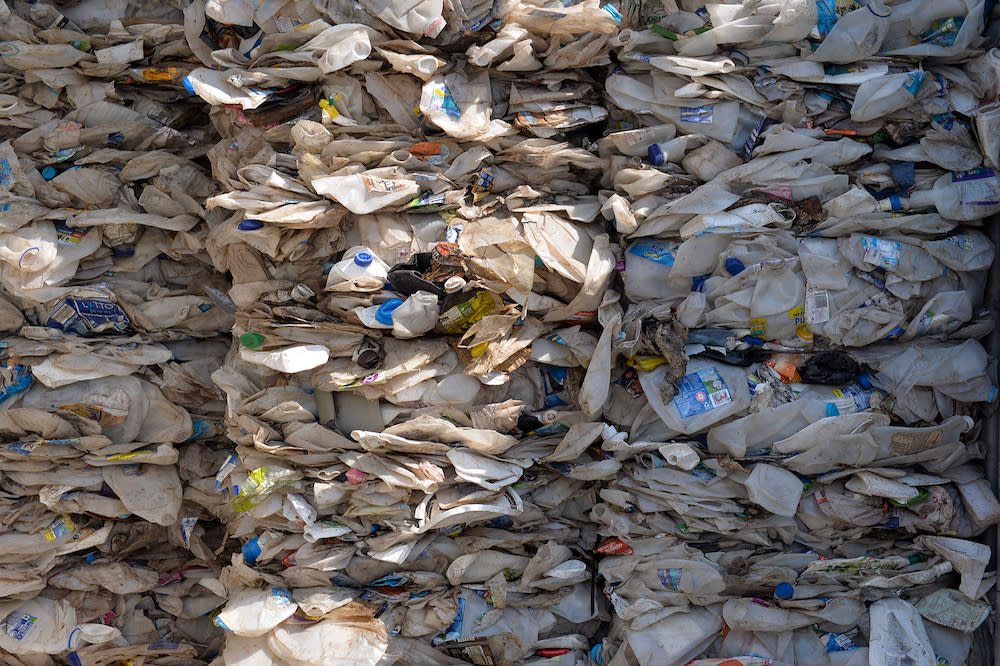 A container with imported plastic waste is seen in Port Klang May 28, 2019. — Picture by Mukhriz Hazim