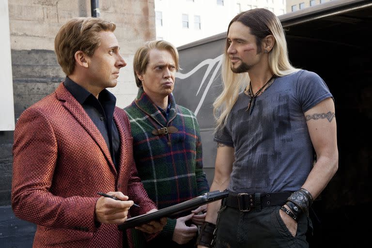 Carrey, junto a Steve Carell y Steve Buscemi en El increíble Burt Wonderstone