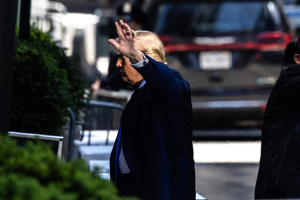 Openingsverklaringen beginnen in het Hush Money-proces van voormalig president Donald Trump in New York (Michael M. Santiago / Getty Images)