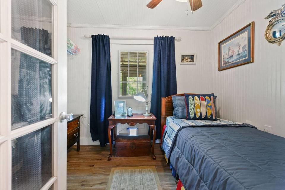 The downstairs bedroom at Breezy Porches in Waveland. MS Real Estate Photography