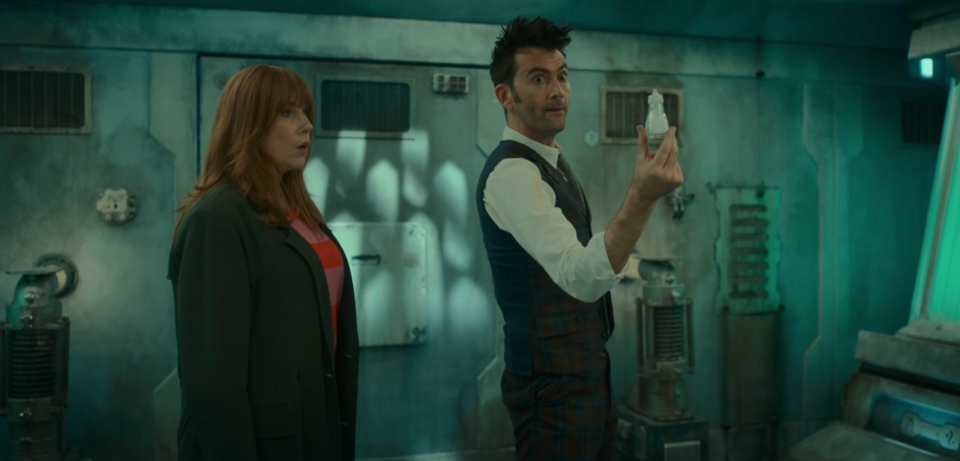 Catherine Tate and David Tennant in the Doctor Who Christmas special