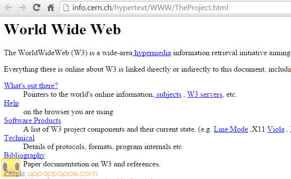 25 年前的今天, 史上第一個網頁上線了