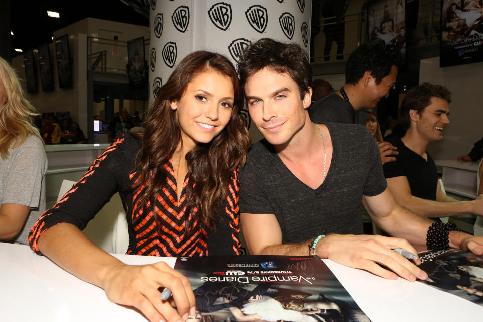 "Vamipire Diaries" co-stars Nina Dubrov and Ian Somerhalder<a href="http://www.huffingtonpost.com/2013/05/09/nina-dobrev-ian-somerhalder-split-breakup_n_3244430.html" target="_blank"> broke things off in May</a>, after dating for three years. 