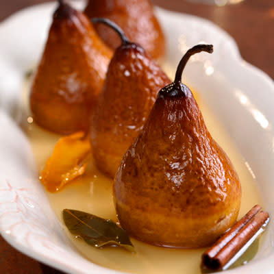 Riesling Baked Pears