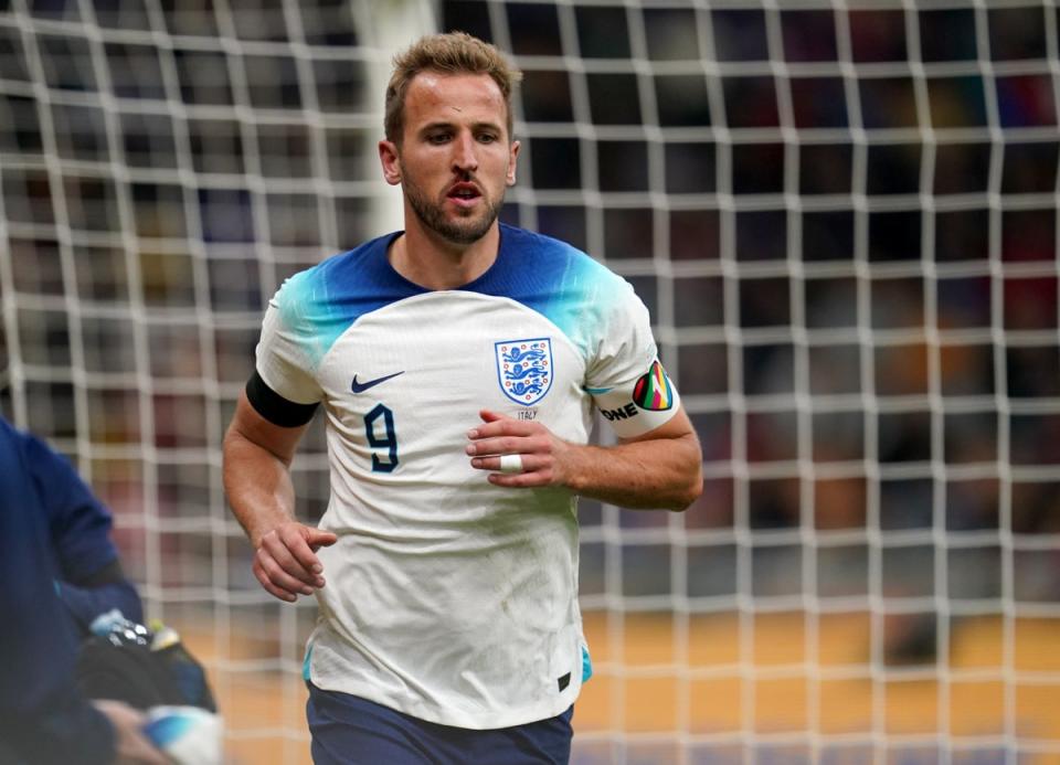 Harry Kane has told the nation not to panic despite England’s poor run of form (Nick Potts/PA) (PA Wire)