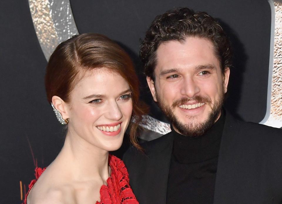 What they worked on together: Game of ThronesThey were first rumored to be dating in 2012 after photos of them holding hands surfaced. Then, for years after, Kit denied a romantic relationship with Rose, while also admitting he's very private about his love life. At the 2016 Olivier Awards, they made their first public debut as a couple, and in 2018 they got married. They just had a baby together too!