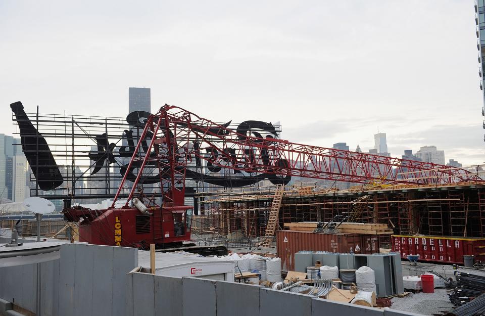 Construction Crane Collapses In Long Island City, Queens