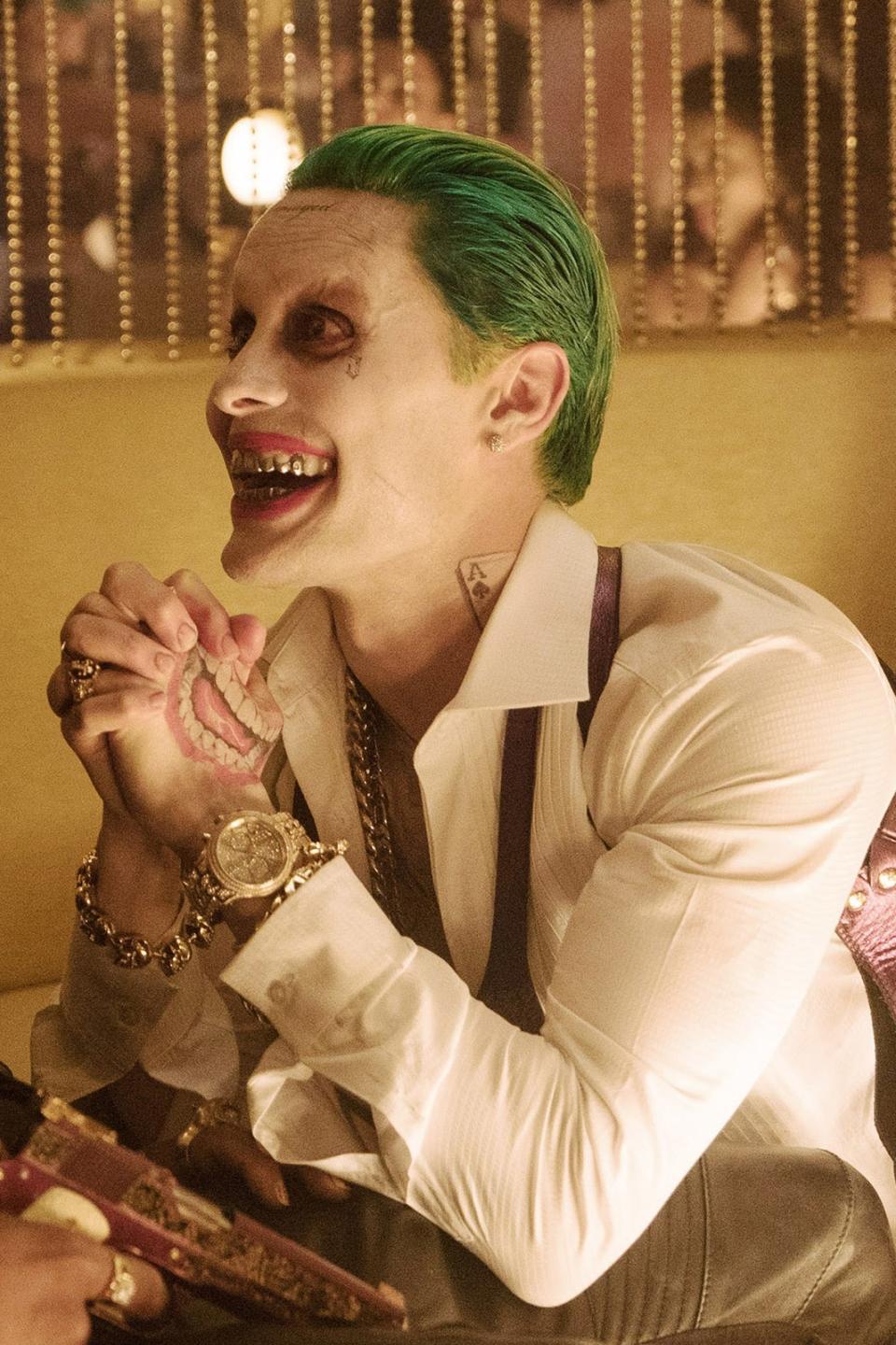 Jared in character as the Joker