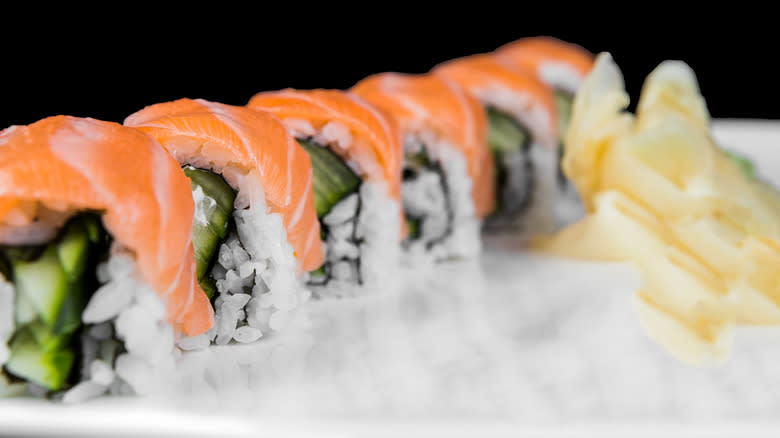 Alaska roll close up