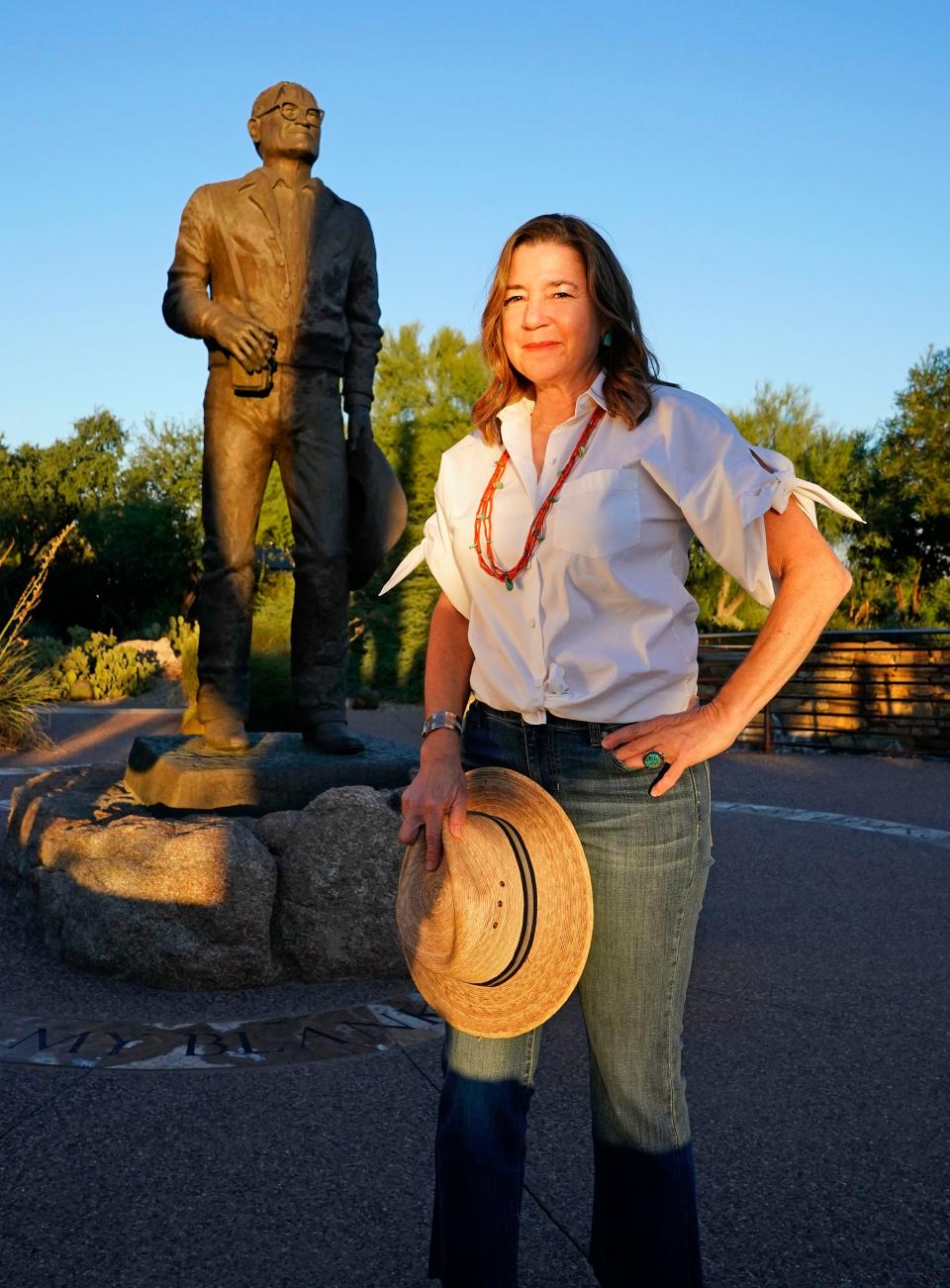 Kathy Petsas at Barry Goldwater Memorial Park in Paradise Valley, Ariz. on Oct. 10, 2022.