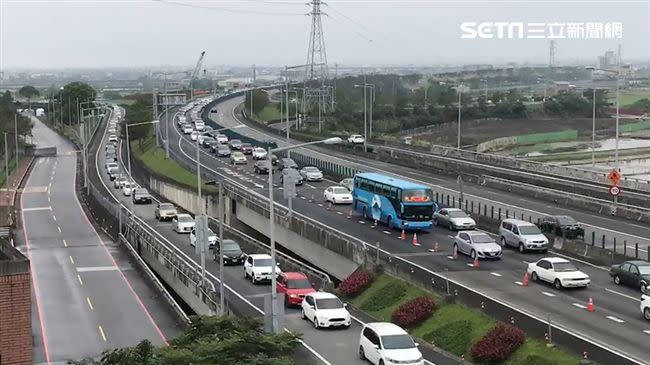 國道5號湧入大量北返車潮。（圖／資料照）