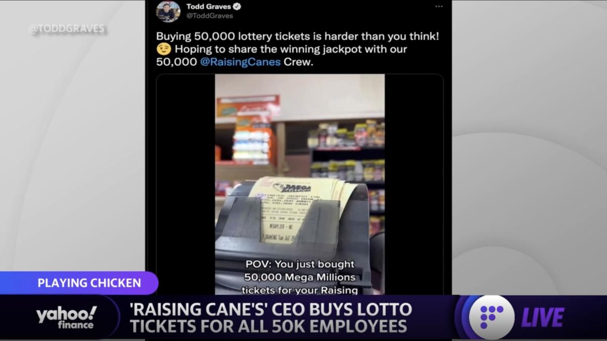 Raising Cane's Spends Another $100K on Mega Millions Tickets