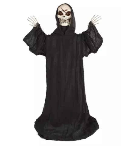 Large Standing Black Reaper Halloween Decoration