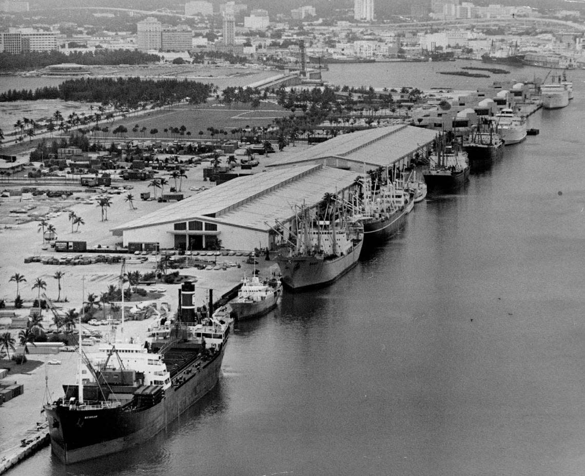 The Miami port in 1969.