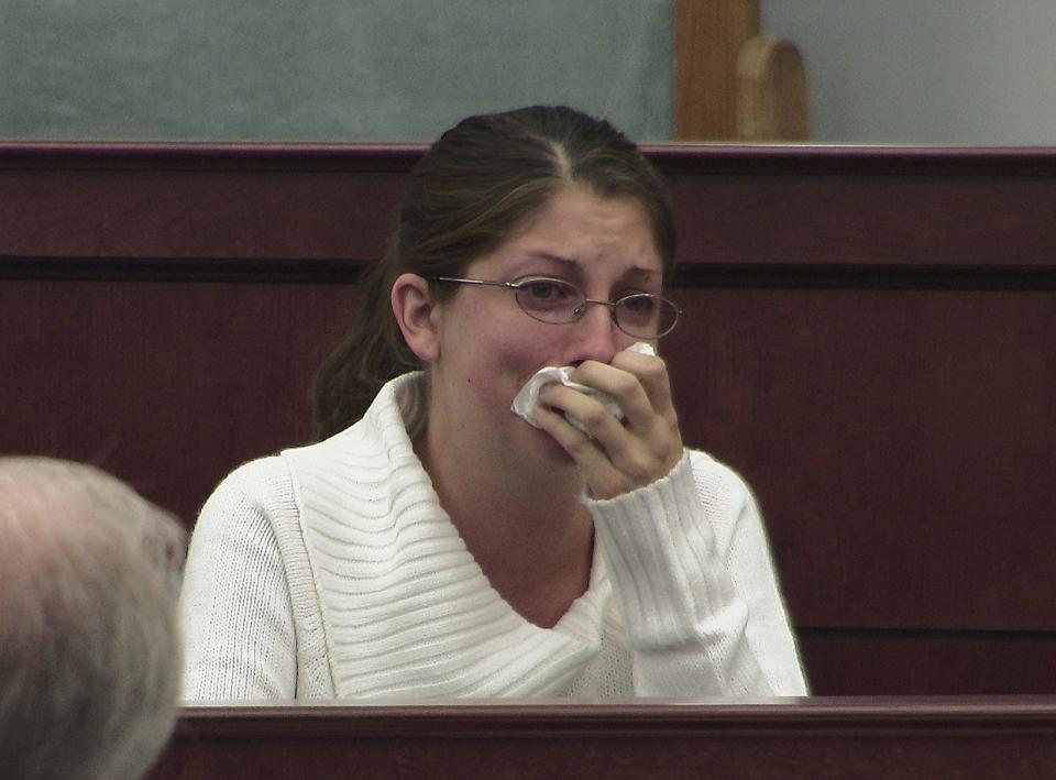 Louise Ogborn held back tears as she described her feelings after she was strip-searched and sexually assaulted at the orders of a caller who identified himself as "Officer Scott." Ogborn took the stand to testify against McDonald's during her civil lawsuit against the corporation.