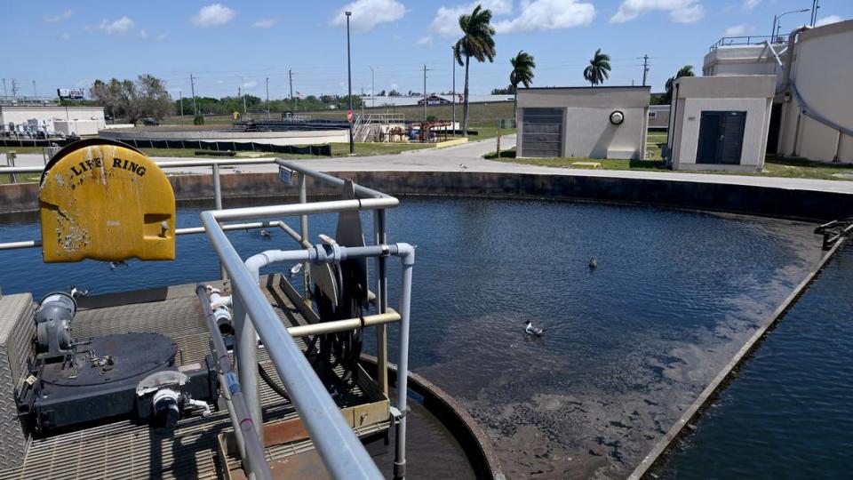 The Bradenton Water Reclamation facility on March 26, 2024. Records say that a lack of staff and experience at the City of Bradenton’s wastewater treatment plant has led to numerous sewage spills in recent months, including a 1.2. million-gallon spill in February that polluted the Manatee River.