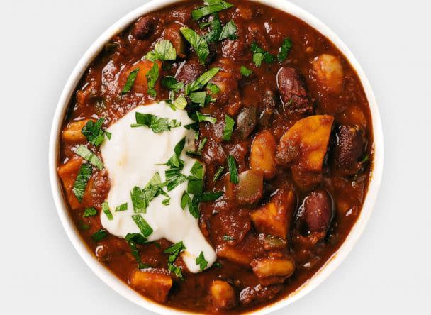 PHOTO: Plant-based sweet potato chili perfect for the big game.  (PlantYou)