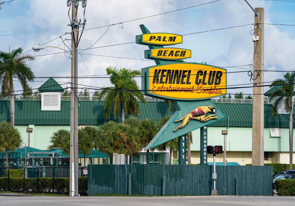 Palm Beach Kennel Club in West Palm Beach, Florida on September 26, 2023. 