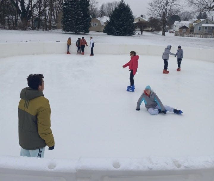 A group of kids from the Boys & Girls Club of Massillon enjoyed some skate time Tuesday morning at the new Massillon City Ice Skating Rink.