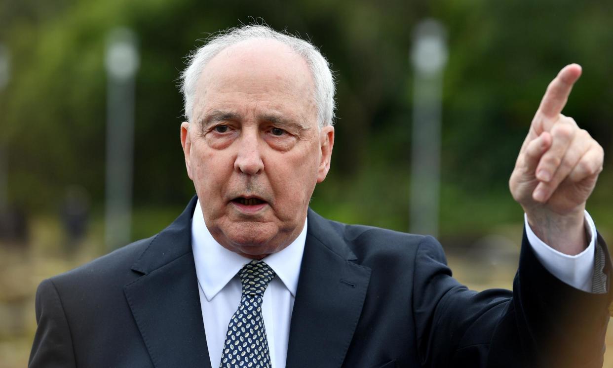 <span>Paul Keating accused News Corp’s national broadsheet of being ‘trenchantly anti-Chinese’.</span><span>Photograph: Bianca de Marchi/AAP</span>