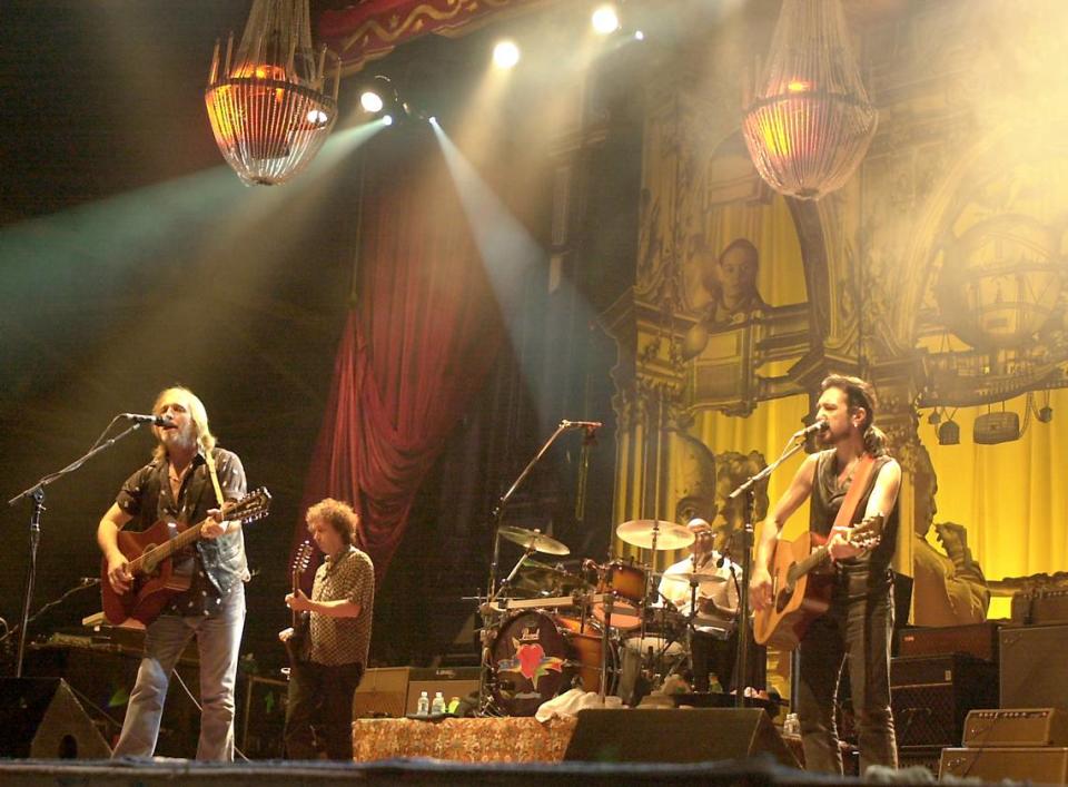 Tom Petty & The Heartbreakers perform in 2001 in Bonner Springs, Kansas. The group headlined the 1983 Mountain Aire festival.