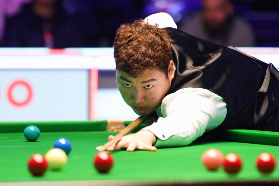 Yan Bingtao has been suspended by the WPBSA (Isaac Parkin/PA) (PA Wire)