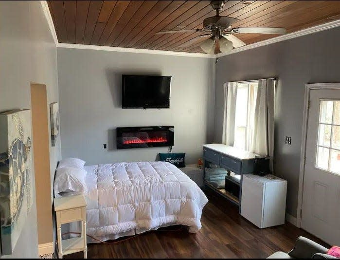 Fayetteville woman Lori Castelli converted her garage into a suite to rent on Airbnb.