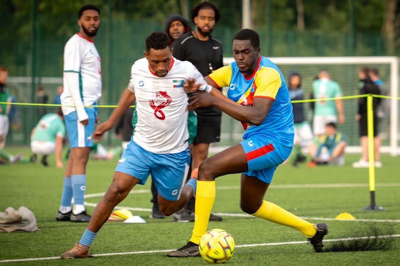 Somali Team vs Congo in action in WIOC 2024 (Image: Nashwan Jaffer WIOC)