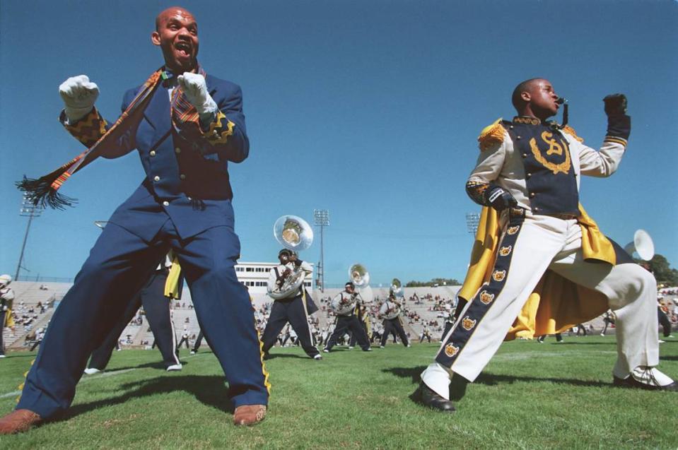 Duncan Gray, shown in October 1998 when he was band director at Johnson C. Smith University, also taught at West Charlotte High for a decade before his arrest and resignation in 2016.