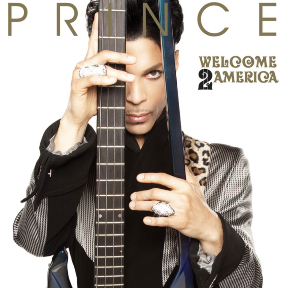 Prince Album Covers pictured: Welcome 2 America