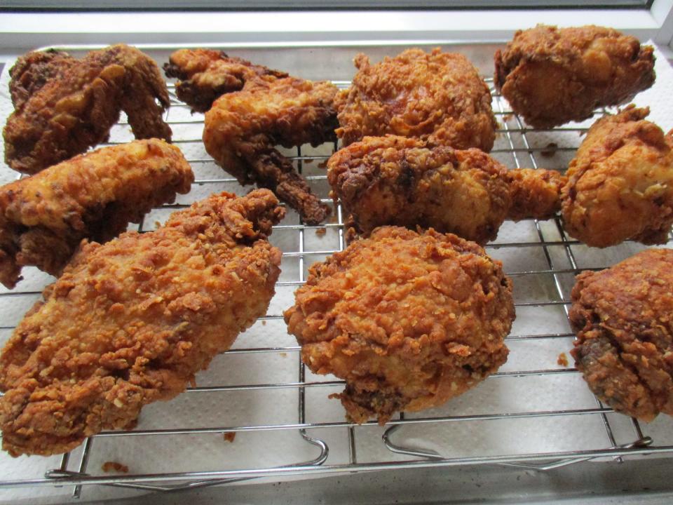 Crispy fried chicken from Bert's Marketplace.