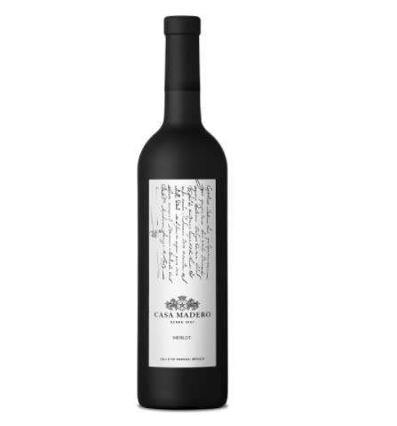 Casa Madero Merlot, Vino Tinto Mexicano, Elaborado con Uvas 100% Merlot, 12 Meses de Crianza en Barricas, Contenido: 1 Botella de 750 Mililitros/Amazon.com.mx