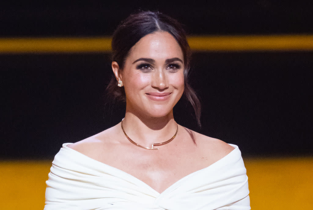 Meghan Markle has delivered some great feminist quotes, pictured in April 2022. (Getty Images)